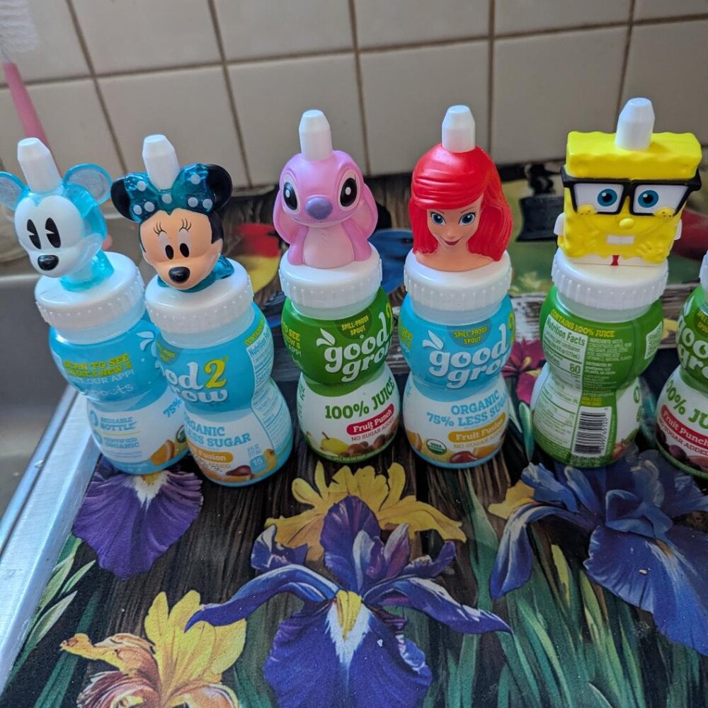 21 Good 2 Grow Juice Toppers & Bottles Various Characters plus 2 snackers - Picture 3 of 7